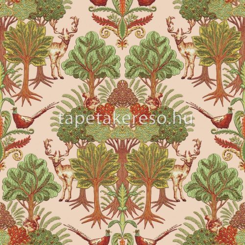 Design ID Tapestry vlies, vinyl anyagú beige, zöld, barna, sárga színű állatos, fás modern tapéta