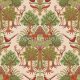 Design ID Tapestry vlies, vinyl anyagú beige, zöld, barna, sárga színű állatos, fás modern tapéta