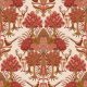 Design ID Tapestry vlies, vinyl anyagú beige, barna, terrakotta színű állatos, fás modern tapéta