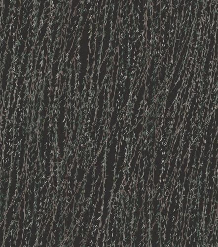 Design ID Tapestry vlies, vinyl anyagú fekete, zöld, barna színű leveles modern tapéta