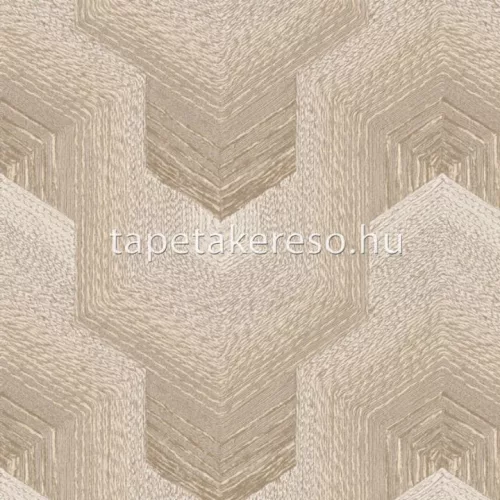Design ID Exclusive Threads vlies, vinyl anyagú barna színű vonalas, geometriai modern tapéta