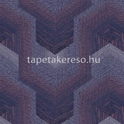 Design ID Exclusive Threads vlies, vinyl anyagú lila színű vonalas, geometriai modern tapéta
