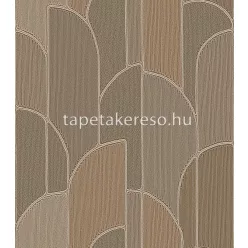   Design ID Exclusive Threads vlies, vinyl anyagú barna, keki színű geometriai modern tapéta