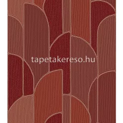   Design ID Exclusive Threads vlies, vinyl anyagú bordó, terrakotta színű geometriai modern tapéta