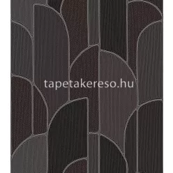   Design ID Exclusive Threads vlies, vinyl anyagú fekete, szürke színű geometriai modern tapéta