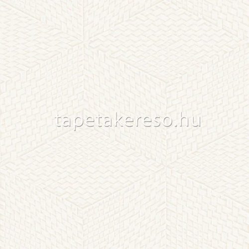 Design ID Exclusive Threads vlies, vinyl anyagú törtfehér színű fonott, geometriai modern tapéta