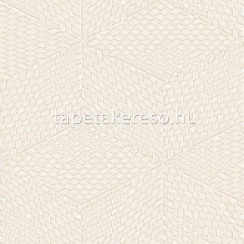Design ID Exclusive Threads vlies, vinyl anyagú beige színű fonott, geometriai modern tapéta
