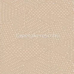   Design ID Exclusive Threads vlies, vinyl anyagú barna színű fonott, geometriai modern tapéta