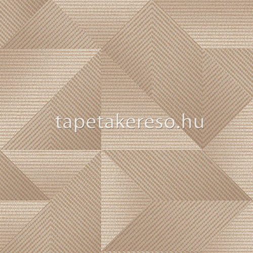 Design ID Exclusive Threads vlies, vinyl anyagú barna színű 3d, geometriai modern tapéta