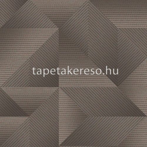 Design ID Exclusive Threads vlies, vinyl anyagú barna, szürke színű 3d, geometriai modern tapéta