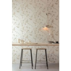   Khroma Tribute vlies anyagú fehér, homok színű leveles, állatos modern tapéta