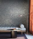 Khroma Tribute vlies anyagú kék, beige színű geometriai modern tapéta