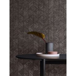   Khroma Tribute vlies anyagú fekete, barna színű geometriai modern tapéta