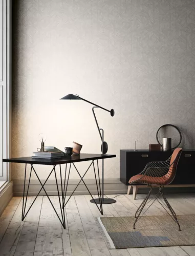 Khroma Tribute vlies anyagú beige, fehér színű geometriai modern tapéta