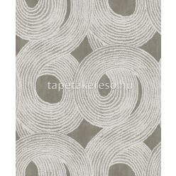   Khroma Tribute vlies anyagú fehér, barna színű körös modern tapéta