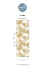 Caselio Twist vlies, vinyl anyagú, beige, barna  színű, geometriai, Modern tapéta