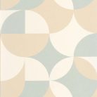 Caselio Twist vlies, vinyl anyagú, fehér, kék, barack színű, geometriai, Modern tapéta
