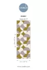 Caselio Twist vlies, vinyl anyagú, mustársárga, lila, fehér színű, geometriai, Modern tapéta