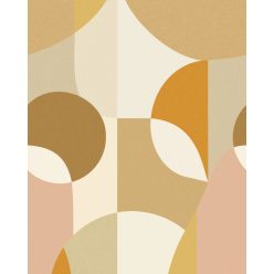   Caselio Twist vlies anyagú, barna, beige, narancssárga színű, geometriai, Modern panel