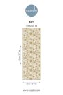 Caselio Twist vlies, vinyl anyagú, fehér, barna, beige színű, virágos, Modern tapéta