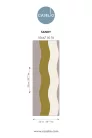 Caselio Twist vlies, vinyl anyagú, lila, barna, fehér színű, csíkos, hullámos, Modern tapéta