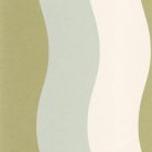 Caselio Twist vlies, vinyl anyagú, kék, zöld, fehér színű, csíkos, hullámos, Modern tapéta
