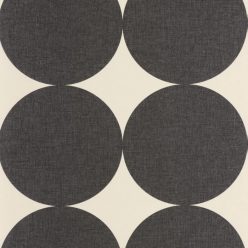   Caselio Twist vlies, vinyl anyagú, fekete, beige színű, körös, pöttyös, Modern tapéta