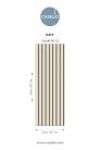 Caselio Twist vlies, vinyl anyagú, beige, fekete színű, csíkos , Modern tapéta