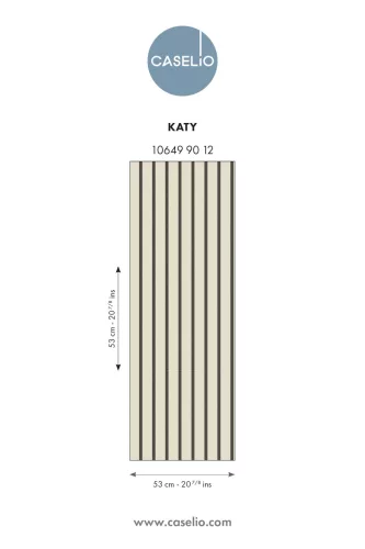 Caselio Twist vlies, vinyl anyagú, beige, fekete színű, csíkos , Modern tapéta