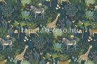 ICH Panorama vlies anyagú kék, zöld, barna színű állatos, fás, növényes modern tapéta