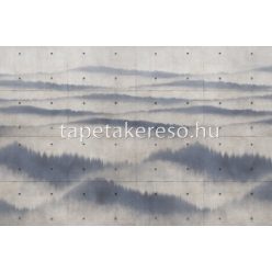   ICH Panorama vlies anyagú kék, szürke színű betonhatású, hegyvidék modern tapéta