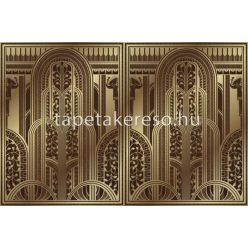   ICH Panorama vlies anyagú arany, barna színű art deco modern tapéta