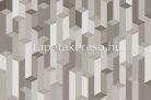 ICH Panorama vlies anyagú szürke színű 3d, geometriai modern tapéta