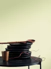 Casadeco Vegetals vlies, vinyl anyagú, vajszínű színű, geometriai, leveles, Modern tapéta