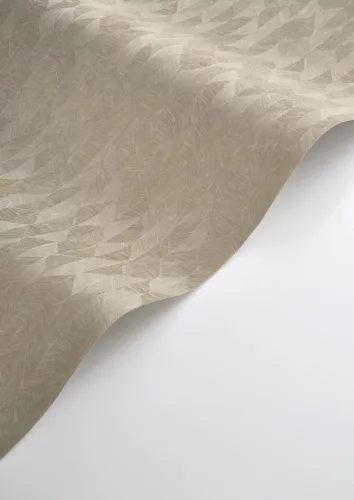 Casadeco Vegetals vlies, vinyl anyagú, barna színű, geometriai, leveles, Modern tapéta
