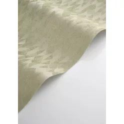   Casadeco Vegetals vlies, vinyl anyagú, zöld színű, geometriai, leveles, Modern tapéta