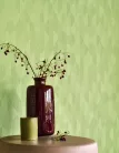 Casadeco Vegetals vlies, vinyl anyagú, zöld színű, geometriai, leveles, Modern tapéta