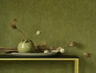 Casadeco Vegetals vlies, vinyl anyagú, zöld színű, geometriai, leveles, Modern tapéta