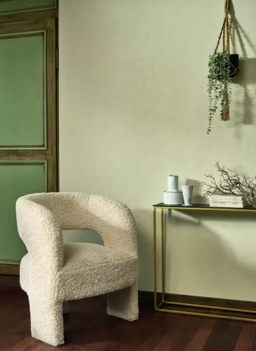 Casadeco Vegetals vlies, vinyl anyagú, zöld színű, levél erezet, Modern tapéta