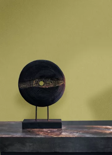 Casadeco Vegetals vlies, vinyl anyagú, arany színű, levél erezet, Modern tapéta