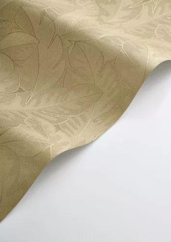 Casadeco Vegetals vlies, vinyl anyagú, arany színű, leveles, Modern tapéta