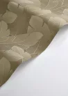 Casadeco Vegetals vlies, vinyl anyagú, arany színű, leveles, Modern tapéta