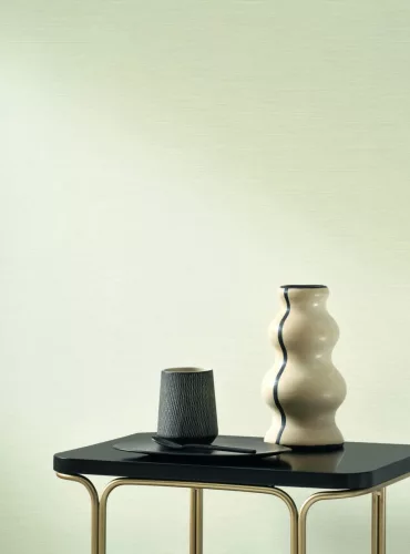 Casadeco Vegetals vlies, vinyl anyagú, fehér színű, struktúrált, textílhatású, Modern tapéta