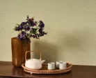 Casadeco Vegetals vlies, vinyl anyagú, barna színű, struktúrált, textílhatású, Modern tapéta