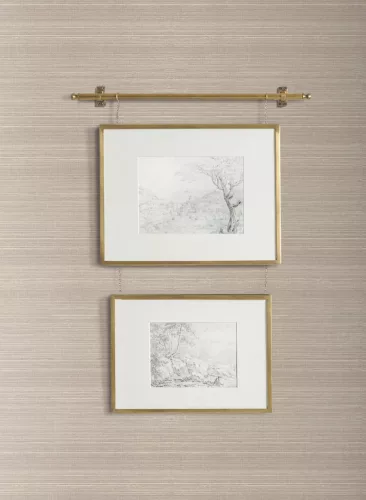 York Magnolia Home by Joanna Gaines növényi szálak, vlies anyagú barna színű szövethatású Romantikus tapéta