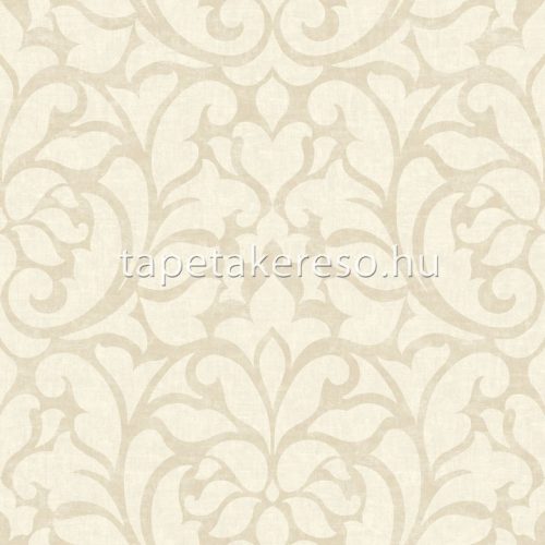 Casadeco Vienne vinyl, vlies anyagú beige, barna színű barokk klasszikus tapéta