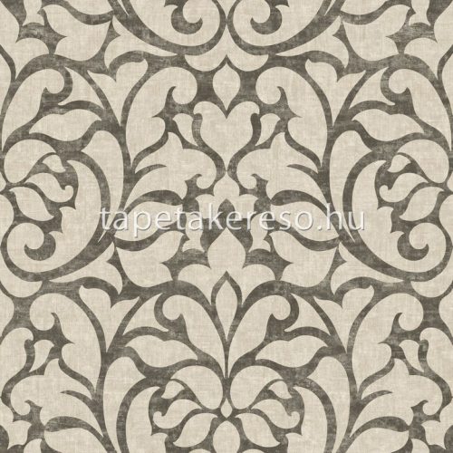 Casadeco Vienne vinyl, vlies anyagú beige, barna színű barokk klasszikus tapéta