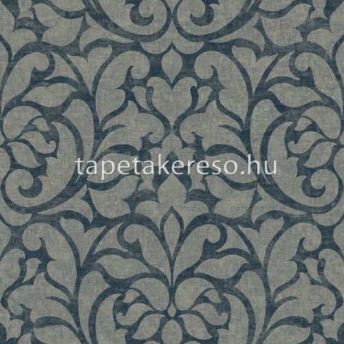 Casadeco Vienne vinyl, vlies anyagú kék, barna színű barokk klasszikus tapéta