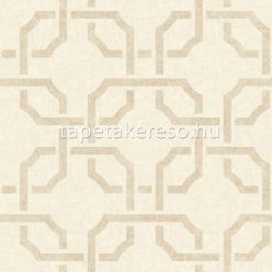   Casadeco Vienne vinyl, vlies anyagú barna színű art deco, geometriai klasszikus tapéta