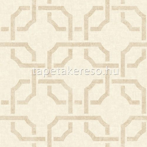 Casadeco Vienne vinyl, vlies anyagú barna színű art deco, geometriai klasszikus tapéta